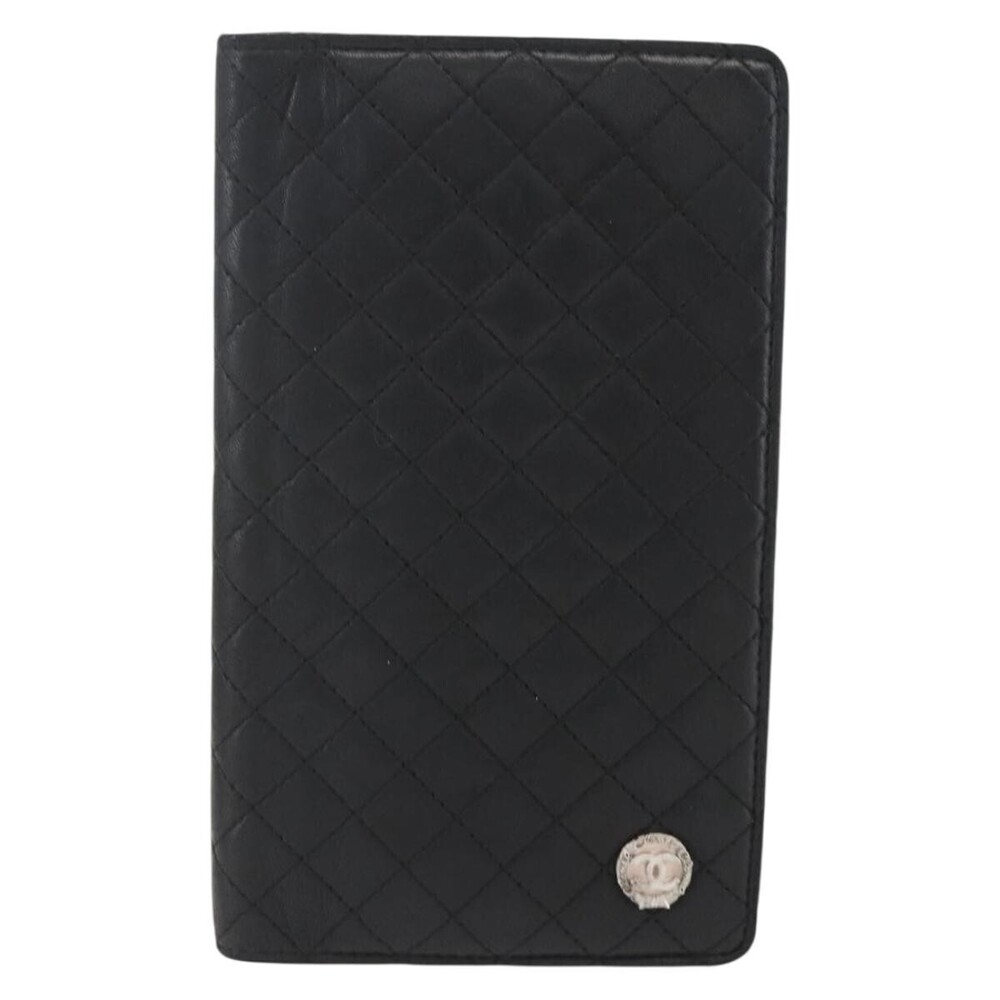 Chanel Vintage CC Bifold Leather Long